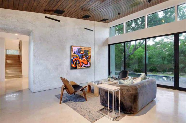 Original Modernism Abstract Painting by Christian Van Hedel