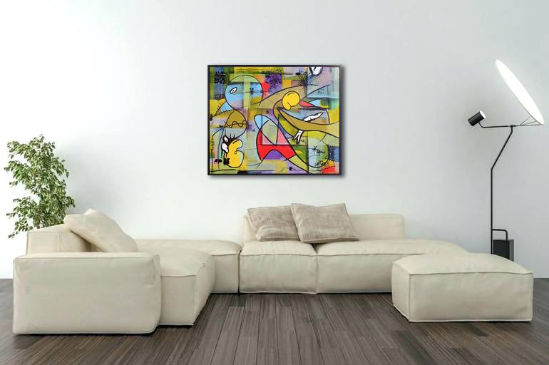 Original Abstract Expressionism Abstract Painting by Christian Van Hedel