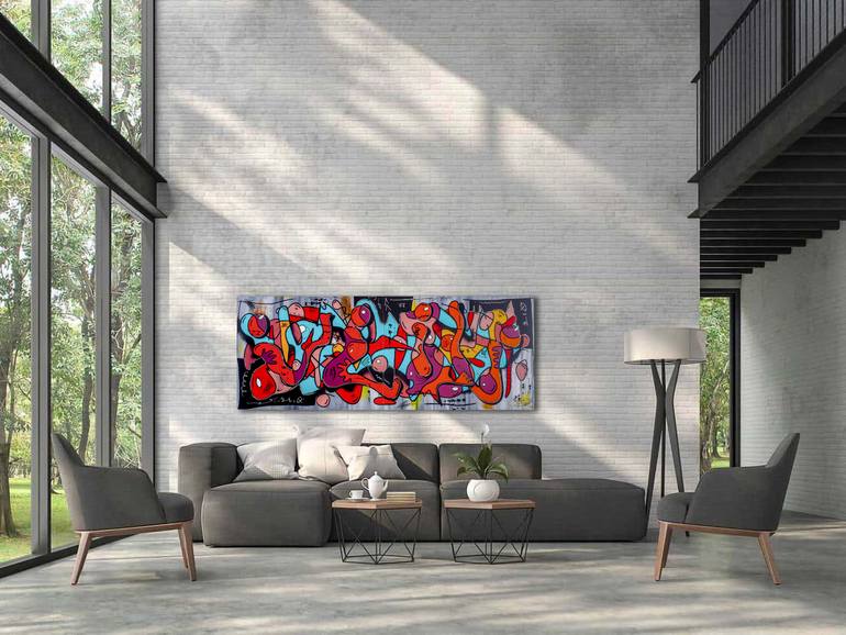 Original Abstract Expressionism Abstract Painting by Christian Van Hedel