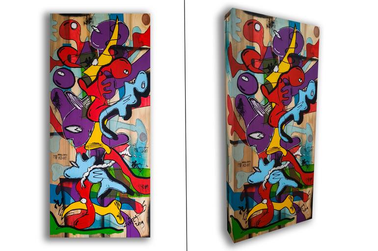 Original Expressionism Abstract Painting by Christian Van Hedel
