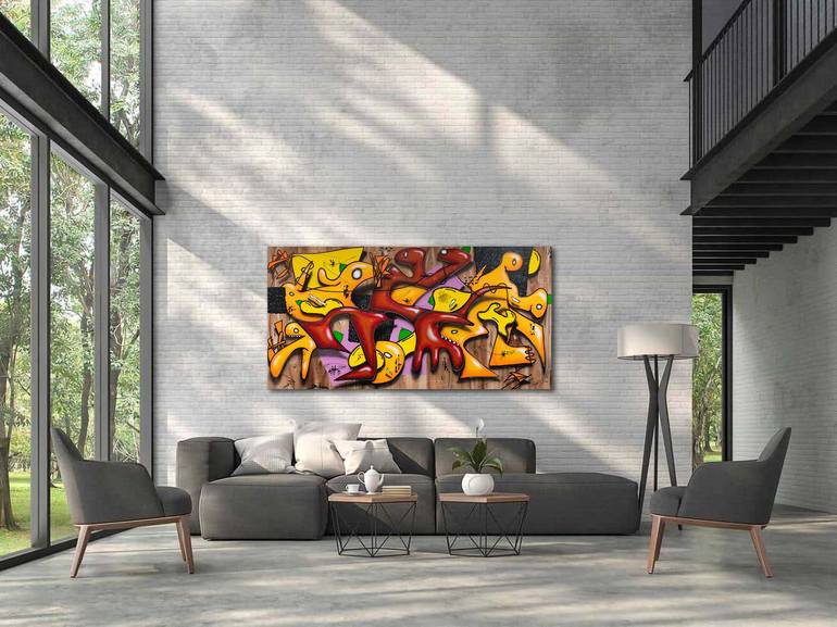 Original Abstract Expressionism Abstract Painting by Christian van Hedel