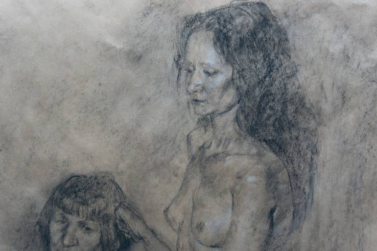 Original Figurative People Drawing by Ilya Chulochnikov