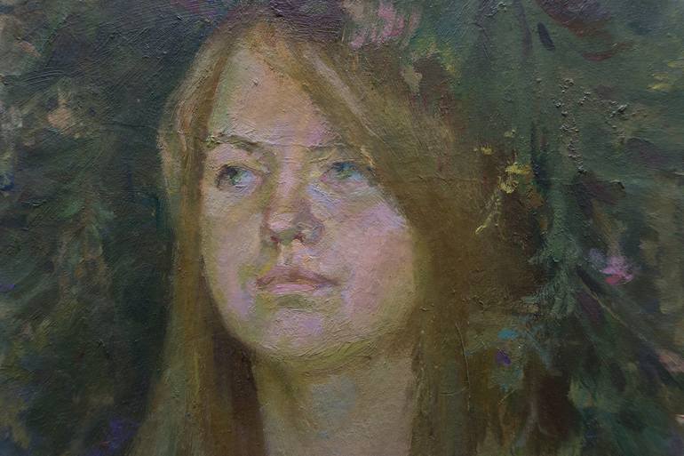 Original Fine Art Portrait Painting by Ilya Chulochnikov