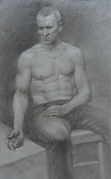 Original Figurative Body Drawings by Ilya Chulochnikov