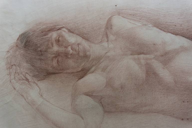 Original Figurative People Drawing by Ilya Chulochnikov