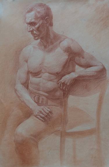 Original Figurative Men Drawings by Ilya Chulochnikov