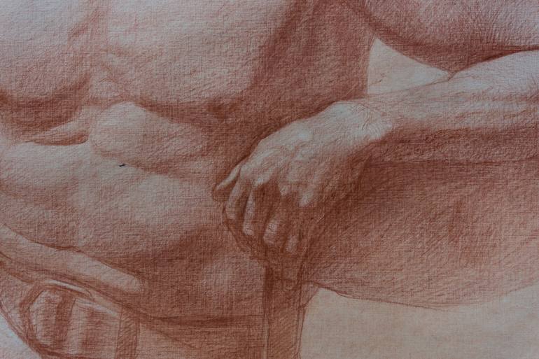 Original Figurative Men Drawing by Ilya Chulochnikov