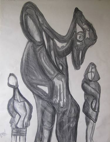 Print of Expressionism People Drawings by Jack Michael Weinblatt