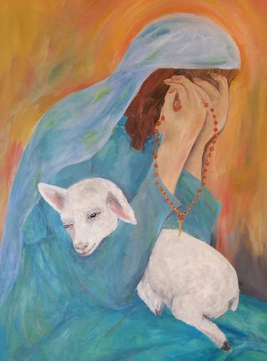 Print of Figurative Religious Paintings by Linda Watson