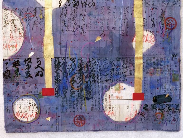 Original Abstract Expressionism Abstract Collage by Craig Anczelowitz