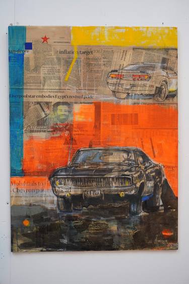 Original Modernism Car Mixed Media by Andy Fung