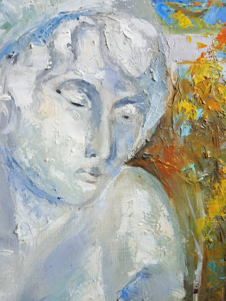 Original Impressionism Still Life Painting by Olga Aksamitnaya