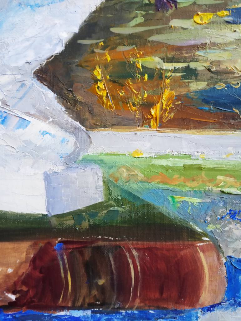Original Impressionism Still Life Painting by Olga Aksamitnaya