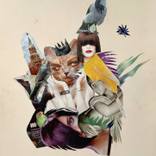 Paper Collage vintage by Anna Zolotukhina