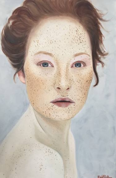 Original Realism Portrait Painting by Elena Pizzichelli