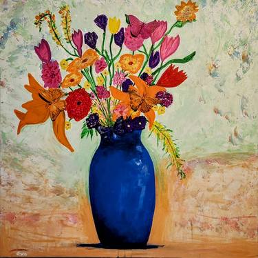 Original Impressionism Floral Paintings by Sona Mirzaei