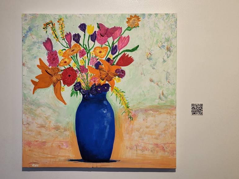 Original Floral Painting by Sona Mirzaei