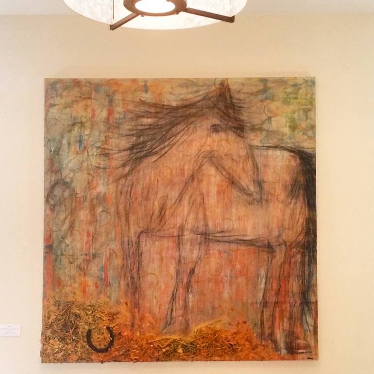 Original Abstract Horse Painting by Sona Mirzaei