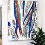 Lena - River Dance series - #4 - acrylic, mixed media, precious metal leafing on canvas.