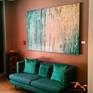 Lausanne - acrylic, ink, pastels, mixed media on canvas.