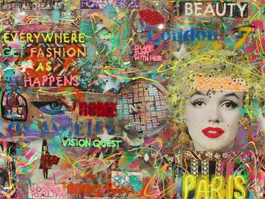 Original Pop Art Pop Culture/Celebrity Collage by Sona Mirzaei