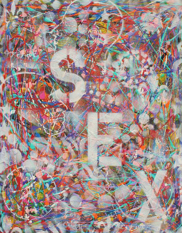 Original Abstract Pop Culture/Celebrity Painting by Sona Mirzaei