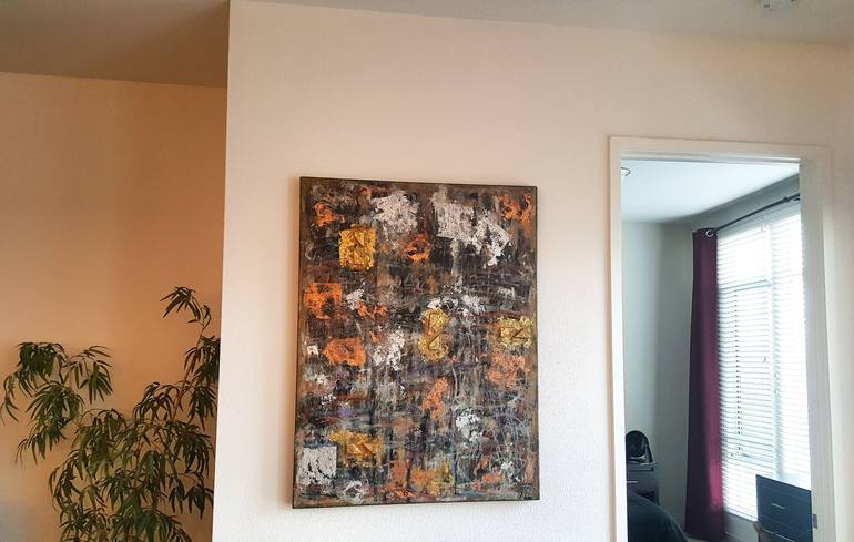 Original Abstract Aerial Painting by Sona Mirzaei