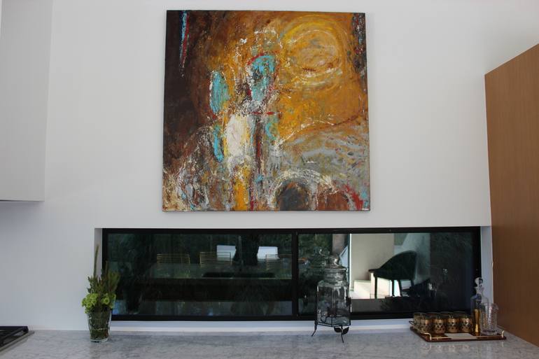 Original Abstract Expressionism Abstract Painting by Sona Mirzaei