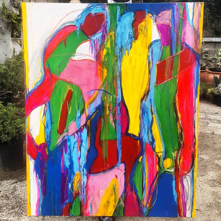 Original Pop Art Abstract Painting by Sona Mirzaei