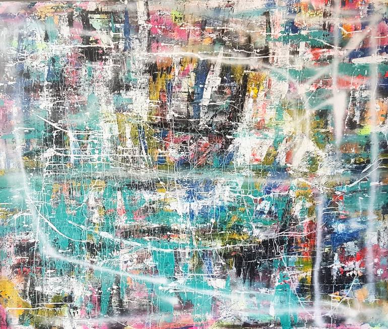 Original Abstract Expressionism Abstract Painting by Sona Mirzaei