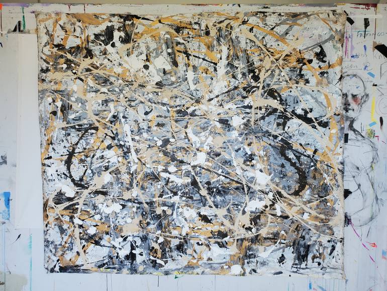 Original Abstract Expressionism Abstract Painting by Sona Mirzaei