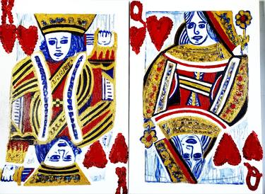 Lovers - King and Queen of Hearts thumb
