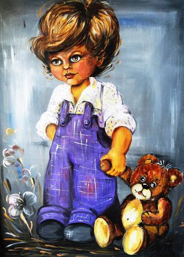 Original Kids Paintings by Anda Bieza