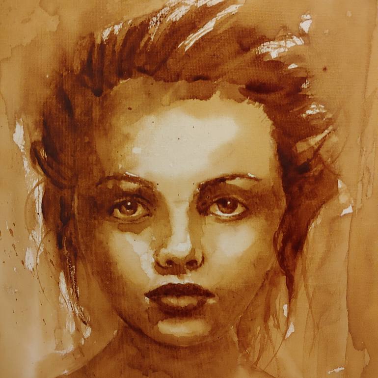 Original Abstract People Painting by Mojca Lovrec Prezelj