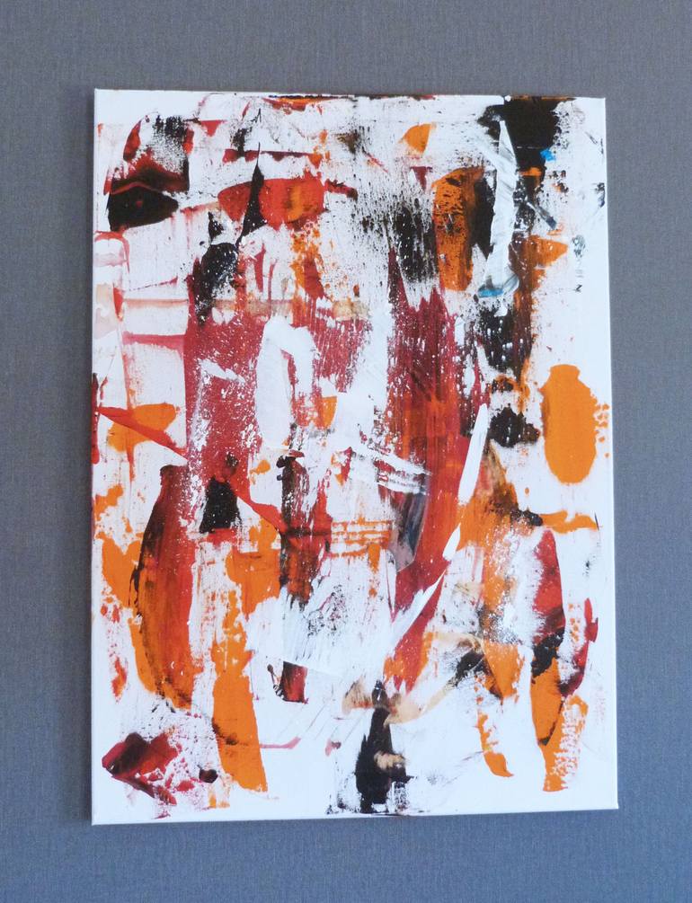 Original Splashy Abstract Painting by Zita Jónás