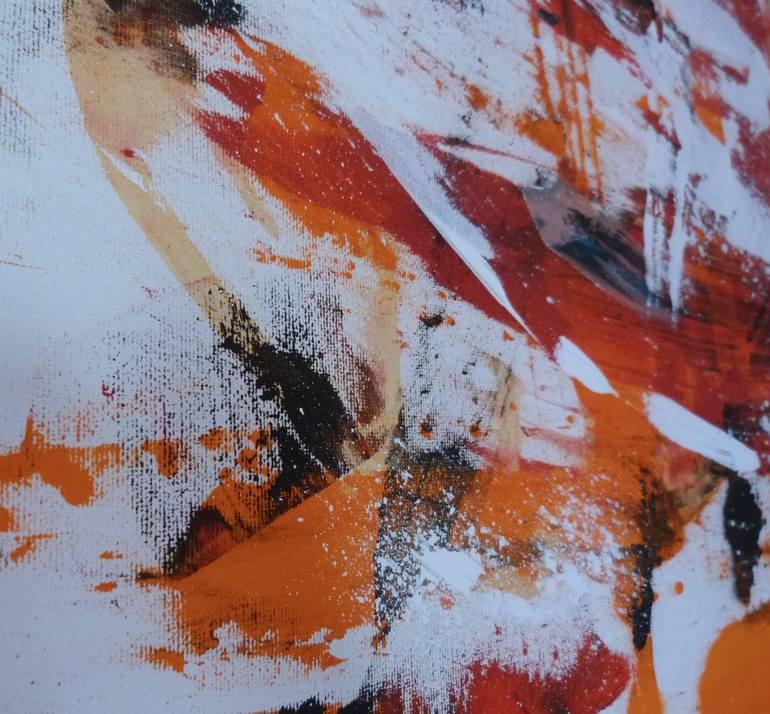 Original Splashy Abstract Painting by Zita Jónás