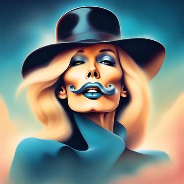 Original Pop Art Celebrity Digital by Luca Oddoni