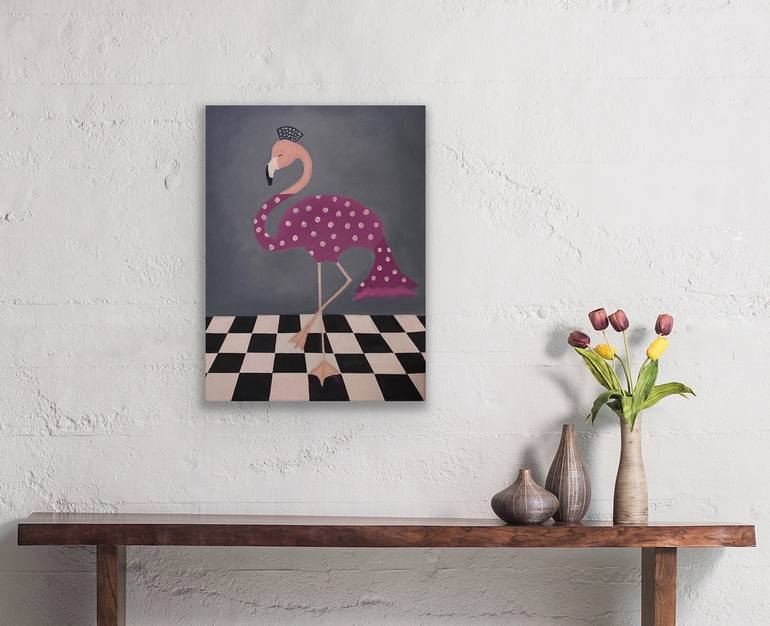 Original Abstract Humor Painting by Maria Rogers