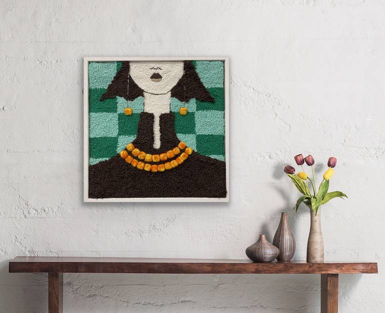 Original Art Deco Abstract Mixed Media by Maria Rogers