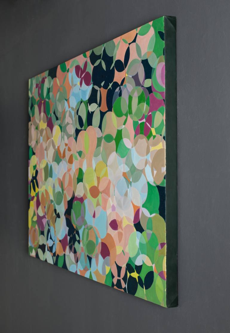Fragmented Leaf Painting by Maria Rogers | Saatchi Art