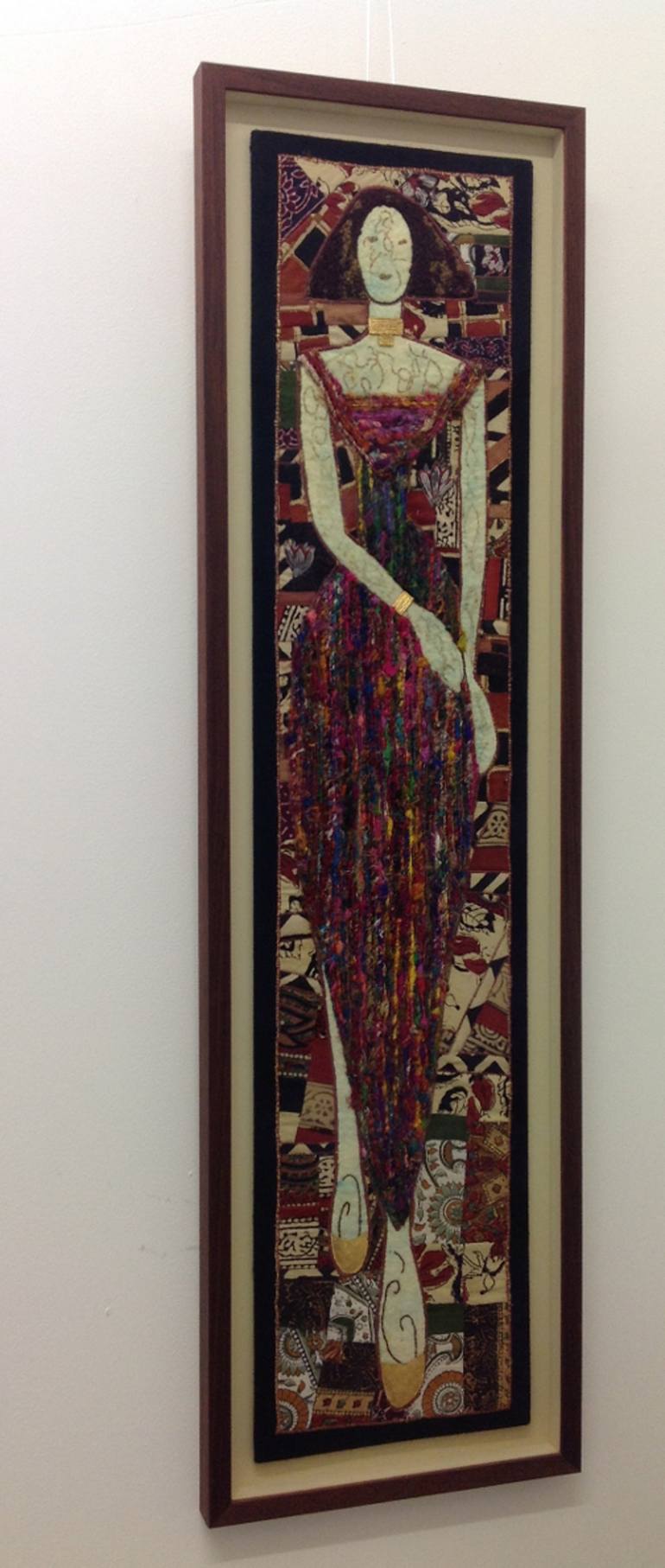Original Abstract Expressionism People Mixed Media by Maria Rogers