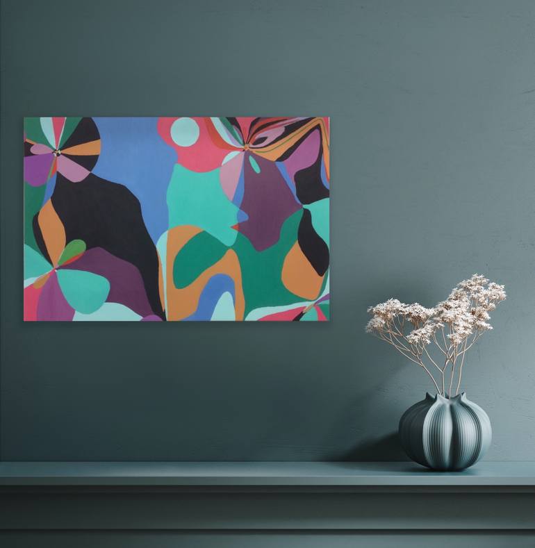 Original Minimalism Abstract Painting by Maria Rogers