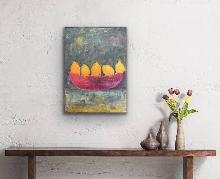 Original Abstract Still Life Painting by Maria Rogers