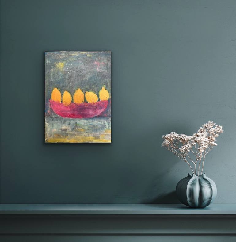 Original Abstract Still Life Painting by Maria Rogers