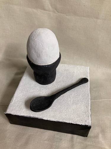 White Egg Sculpture thumb