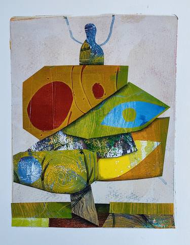 Original Figurative Abstract Collage by Lorett Jackson