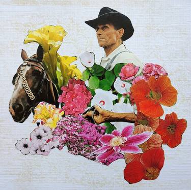 Original Pop Art People Collage by Lorett Jackson