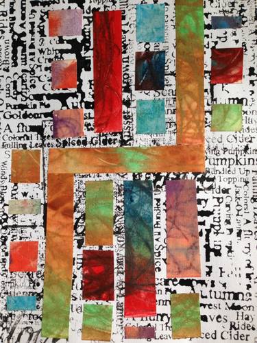 Original Modern Abstract Collage by Anna Prosvirova