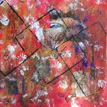 Original Abstract Expressionism Abstract Collage by Anna Prosvirova