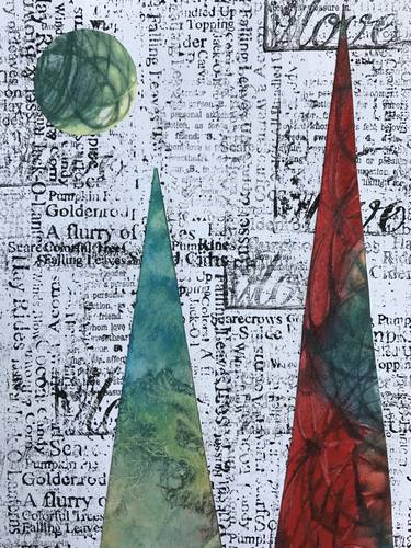 Print of Abstract Nature Collage by Anna Prosvirova